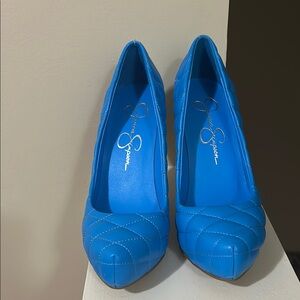 Jessica Simpson Blue Quilted Women's Pumps